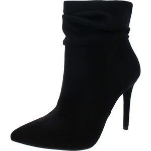 Jessica Simpson Womens Lerona Microsuede Booties Black 10 Medium (B,M)